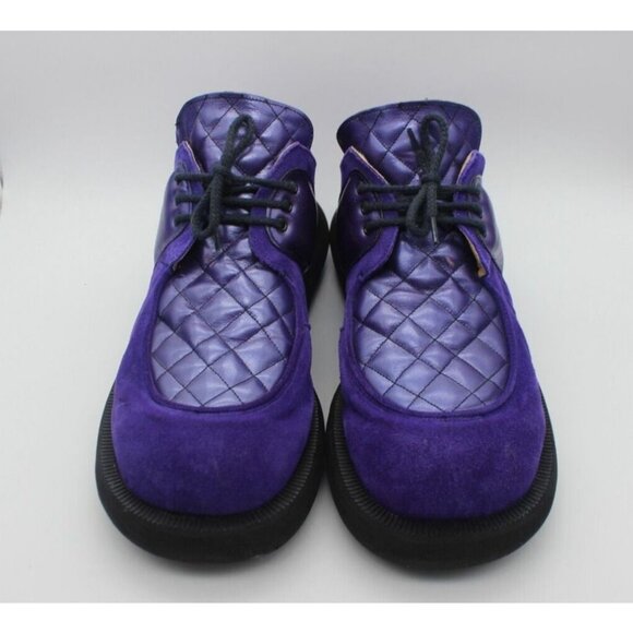 John Fluevog by Dynamic avant-garde quilted leather retro hover creepers shoes - Picture 4 of 16